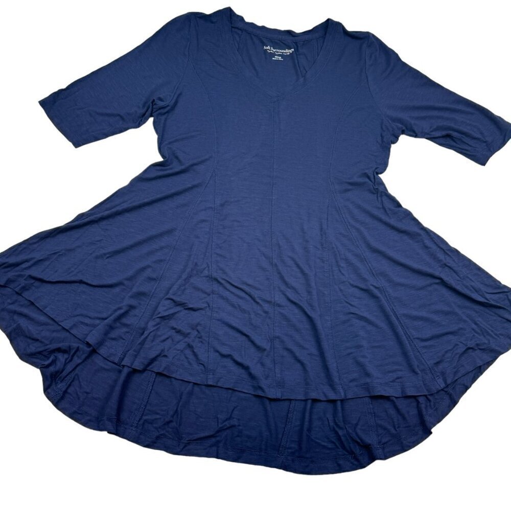 Soft Surroundings Short Sleeve Super Soft Viscose A-Line Tunic Women's Size XS